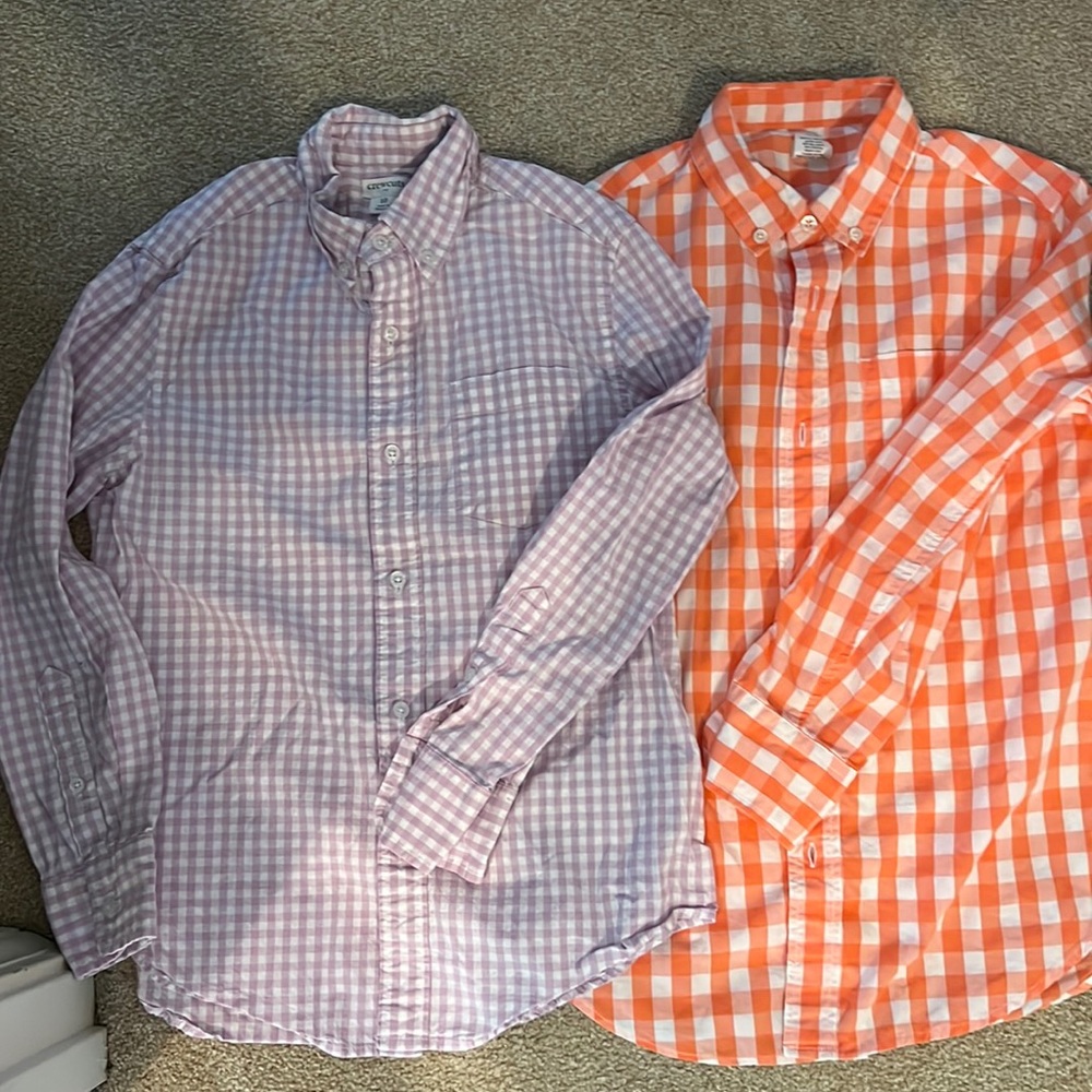 Crew Cuts gingham shirts
